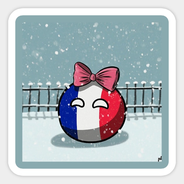 France from Polandball Sticker by Polandball World